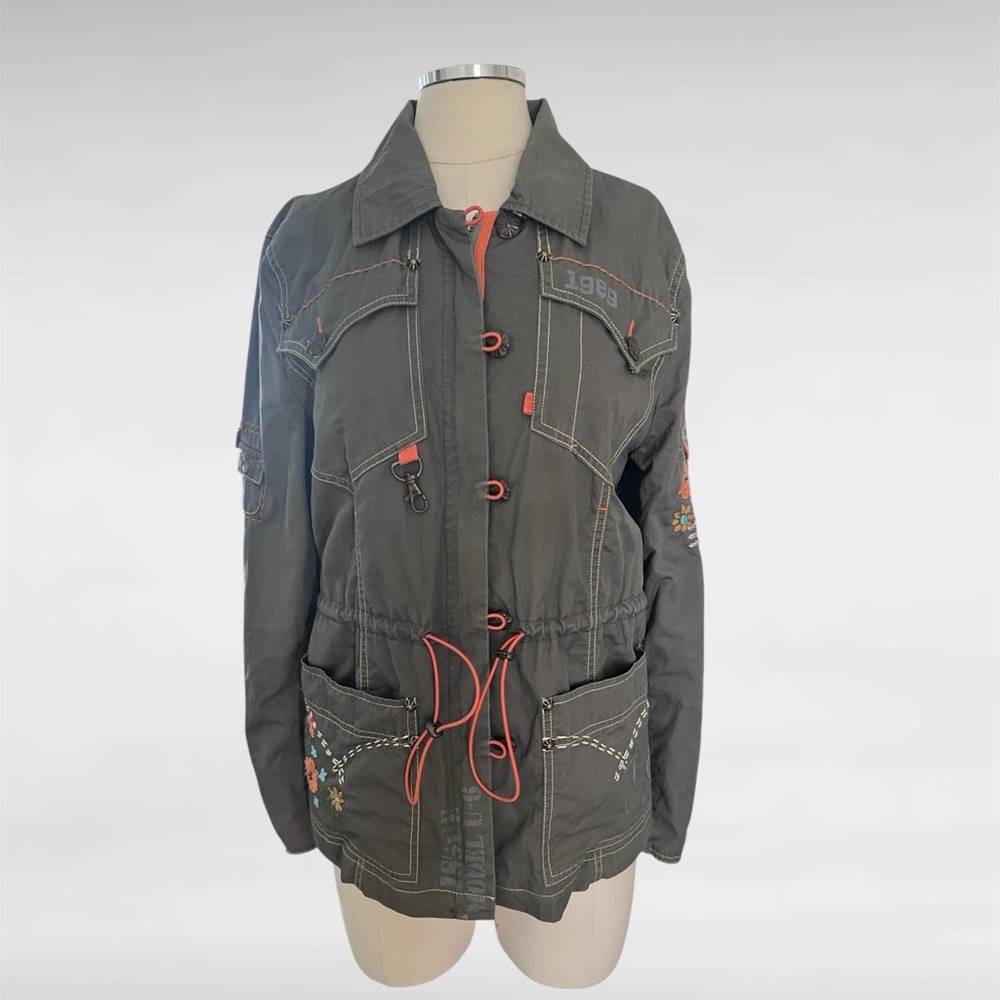 Double D Ranch Pink and Gray Embroidered Jacket